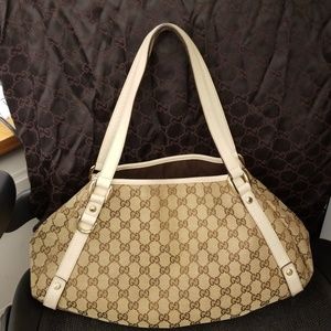 Authentic Gucci Canvas Handbag